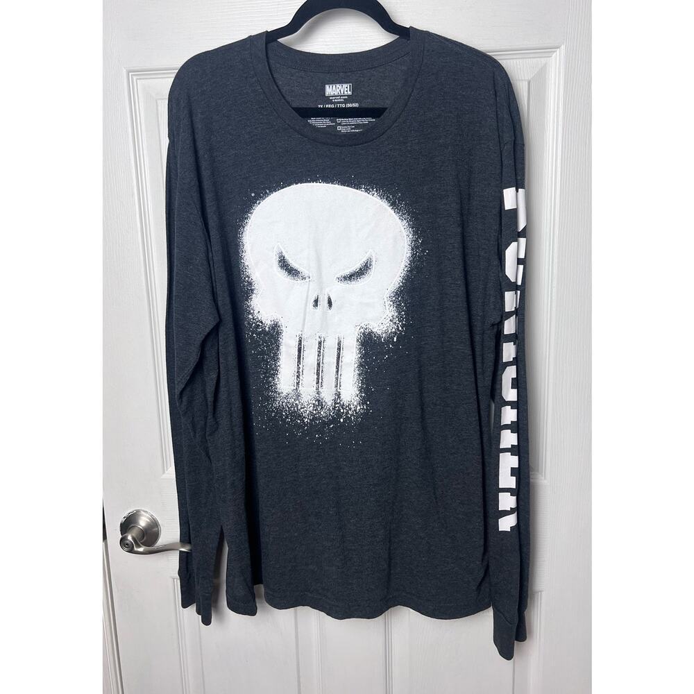 Marvel Punisher Men's T-Shirt Long Sleeve Marvel Comics Size 2XL